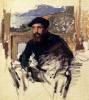 Monet, Claude Oscar - Self Portrait In His Atelier